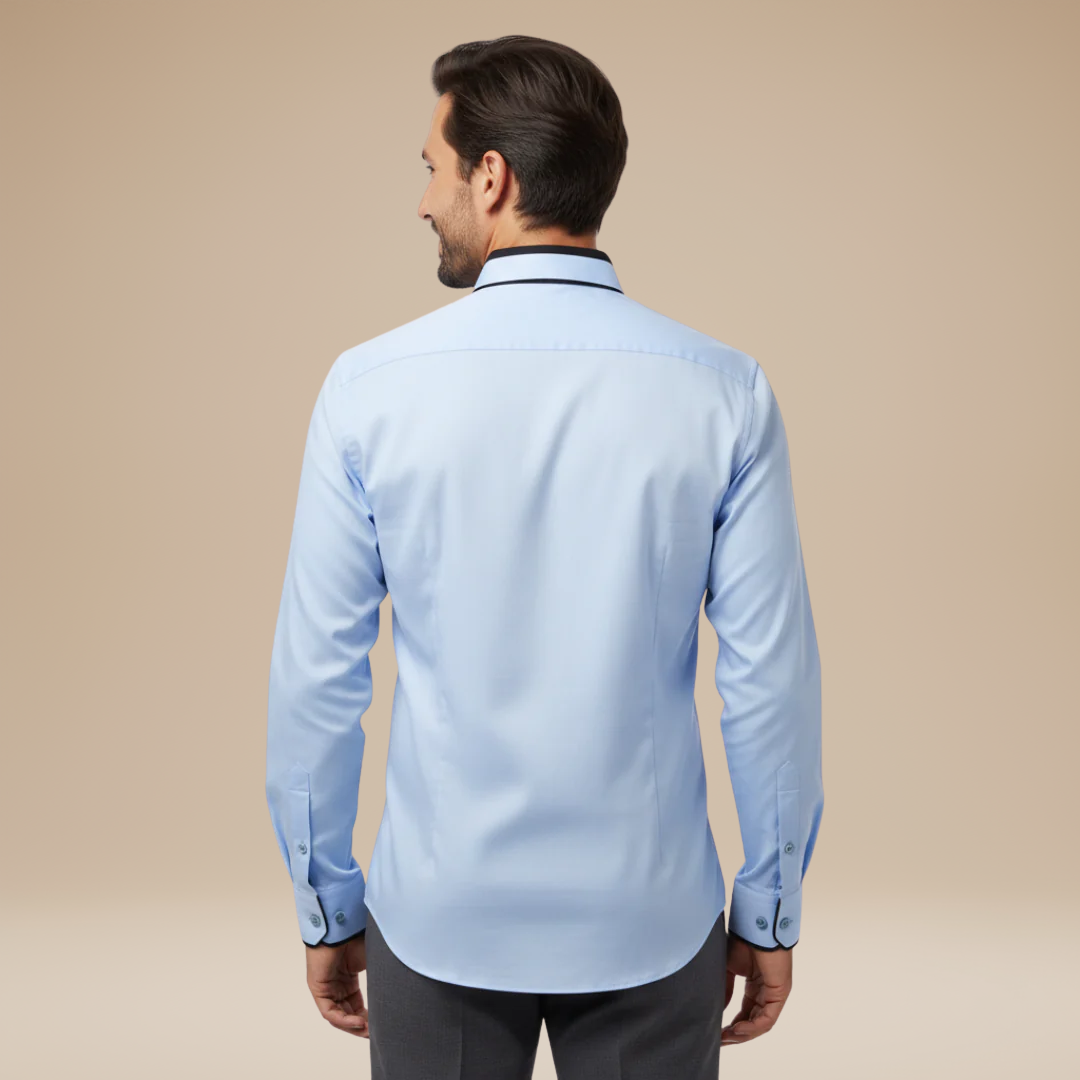 Leon | Camicia Elegante da Uomo con Dettagli a Contrasto