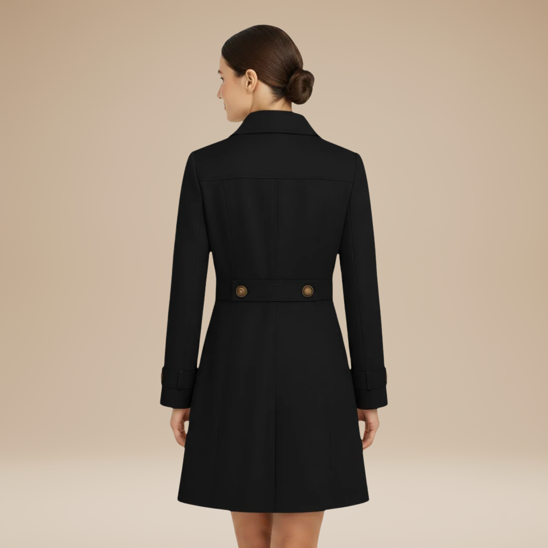 Valentina | Classic Trench Coat with Lapel Collar