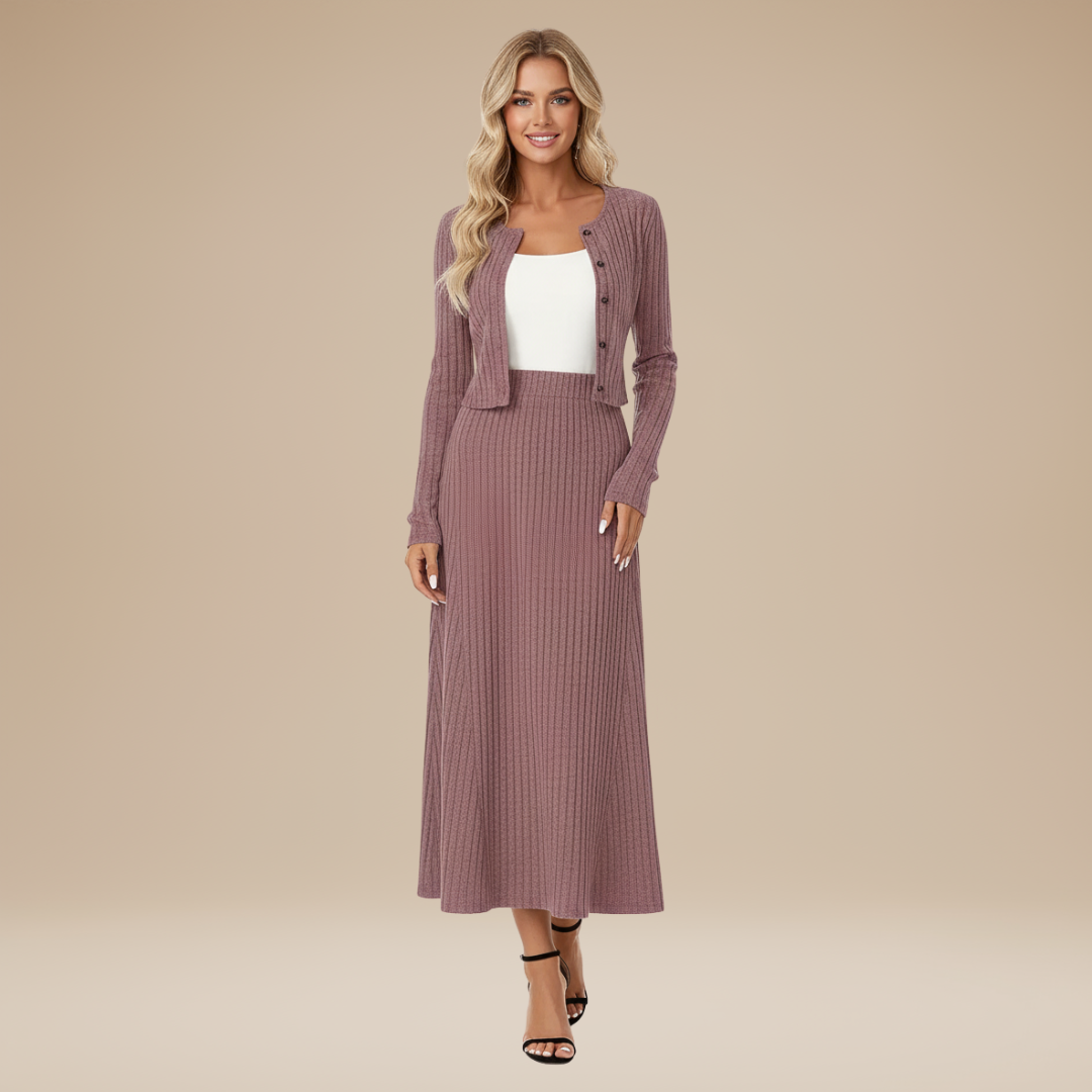 Agnola | Completo Morbido Donna a Costine Contemporaneo