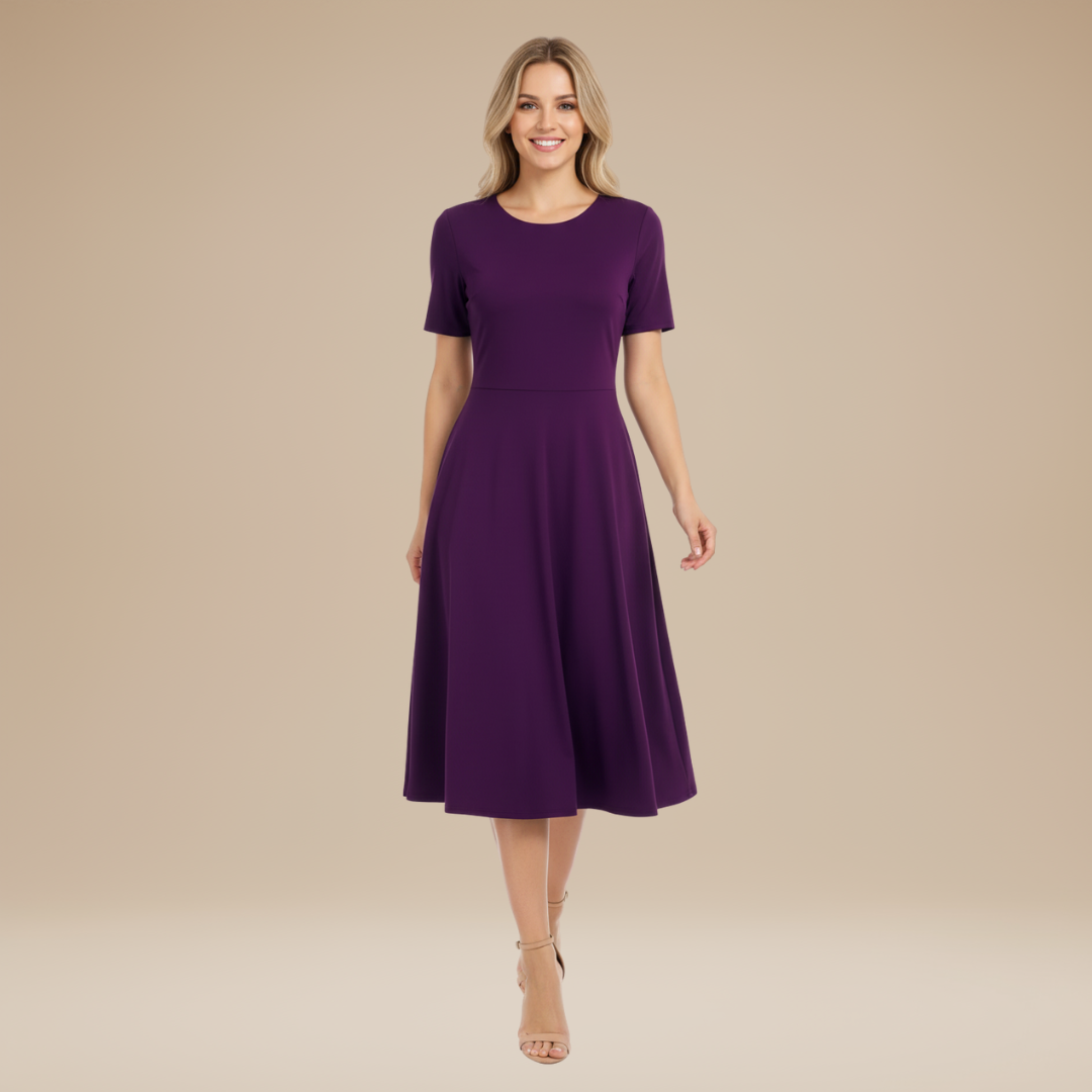 aaCarina | Abito Donna Svasato Stile Pulito e Moderno