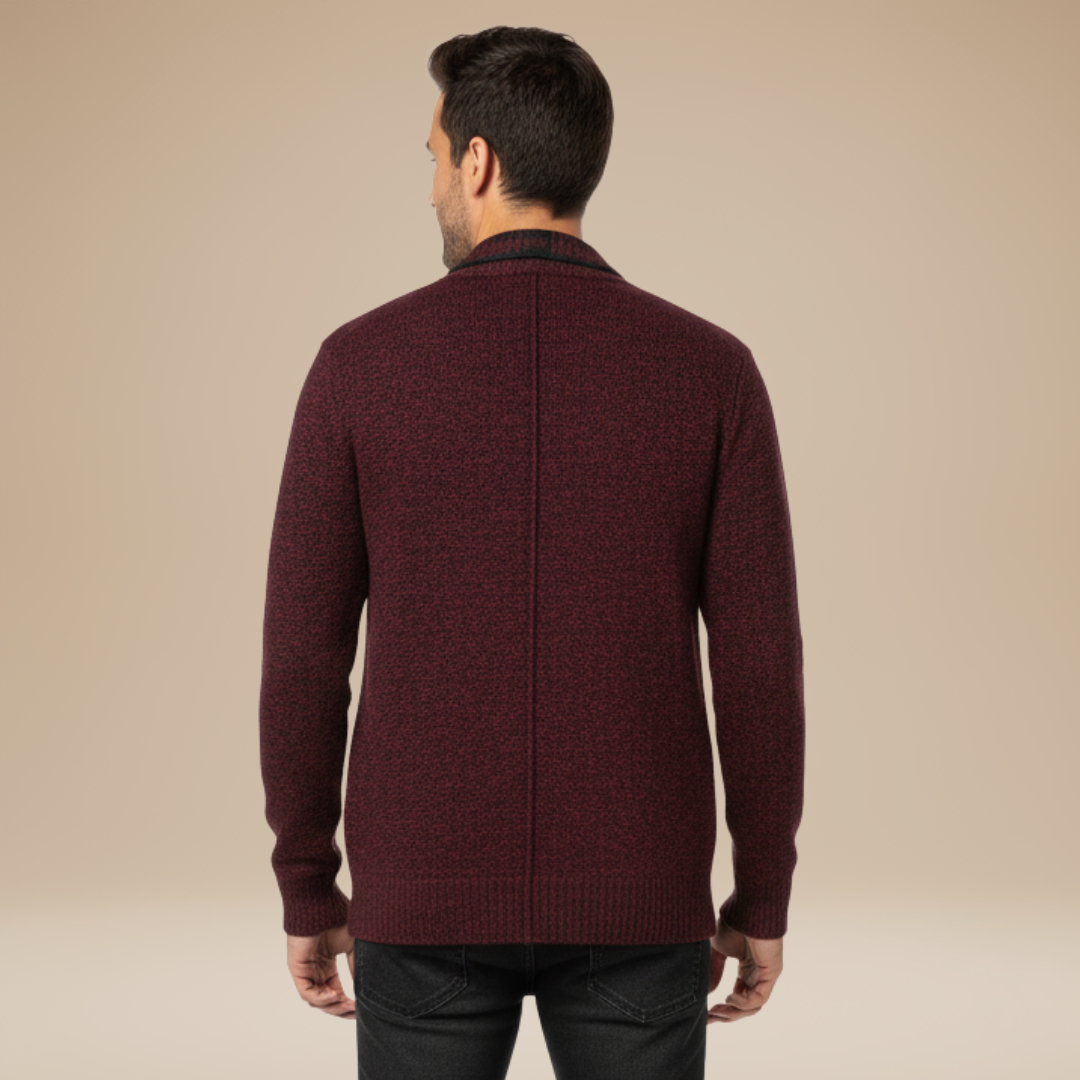 Achille | Cardigan Termico Uomo Morbido Caldo Classico