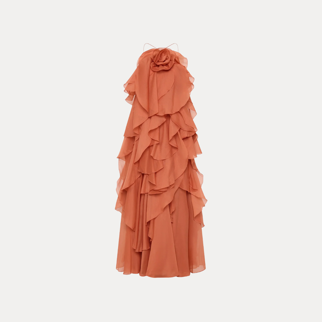 Armanda | Abito Elegante con Dettagli Drammatici