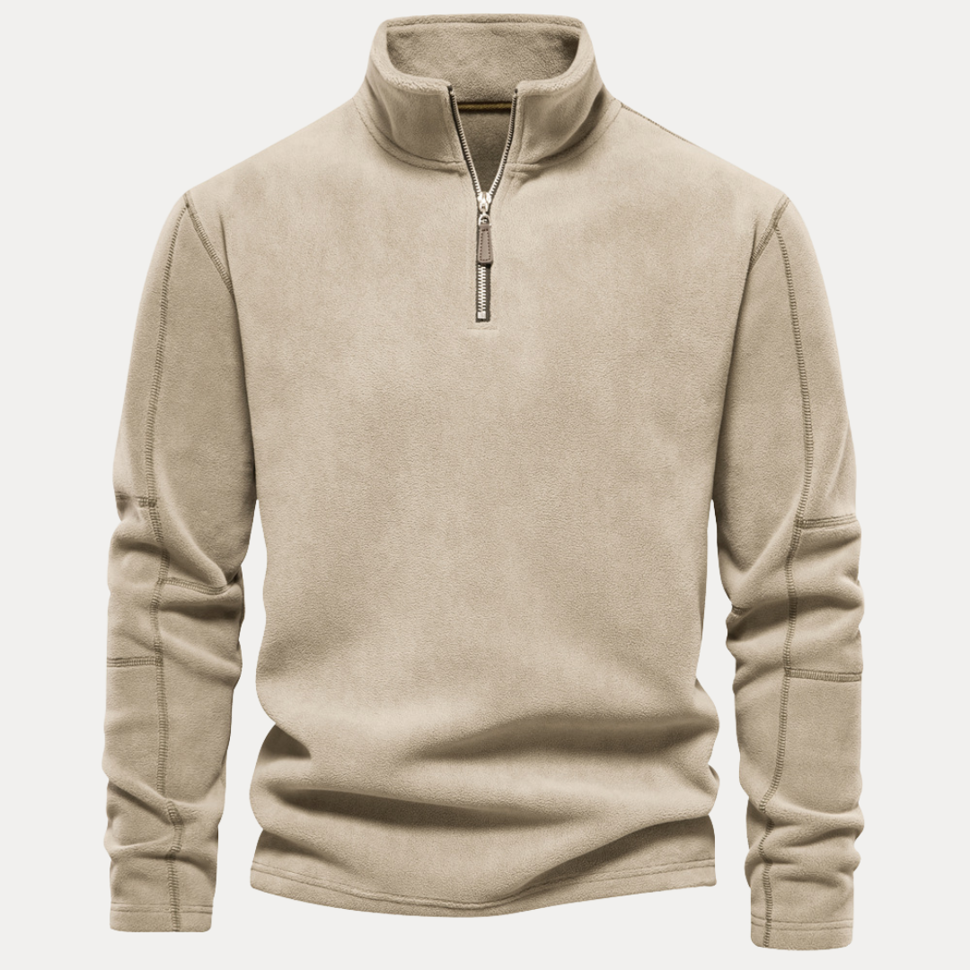 Riccardo | Maglione in Pile con Mezza Zip
