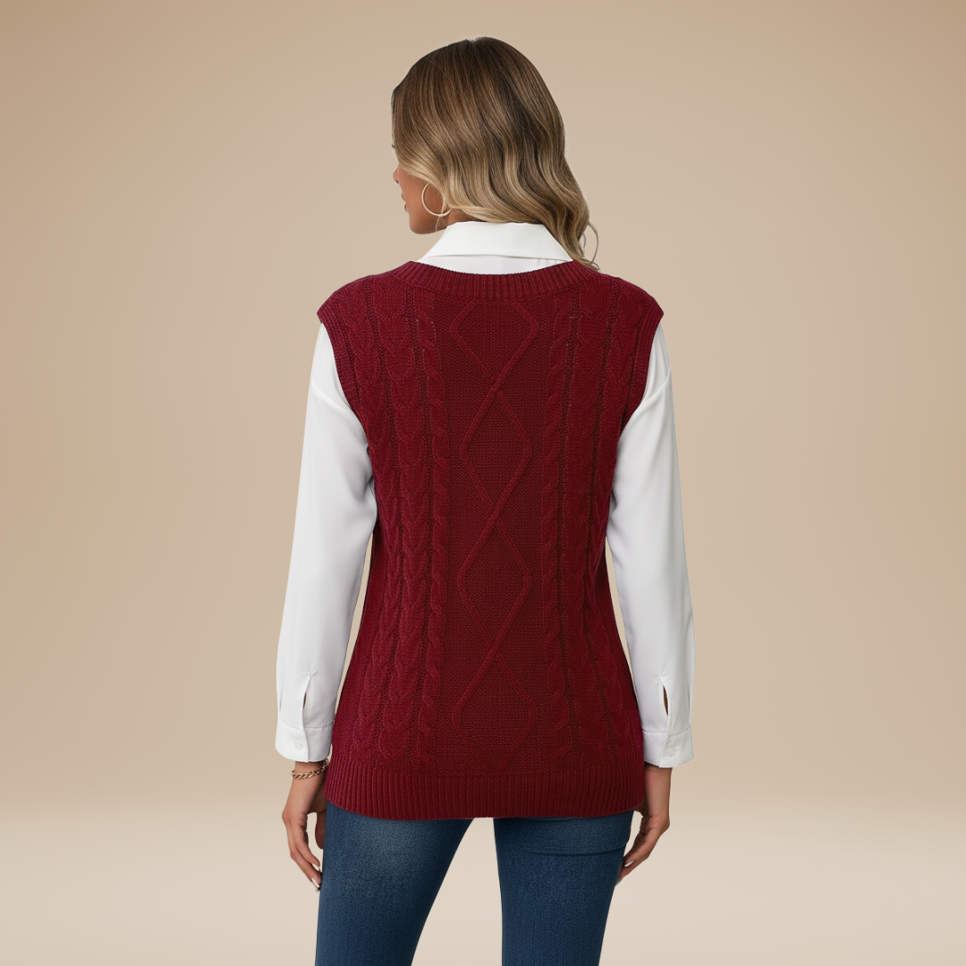 Carla | Gilet Classico Donna Stile Chic Intramontabile