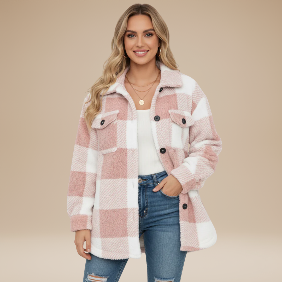 Giada | Giacca Camicia a Quadri Donna Casual Elegante