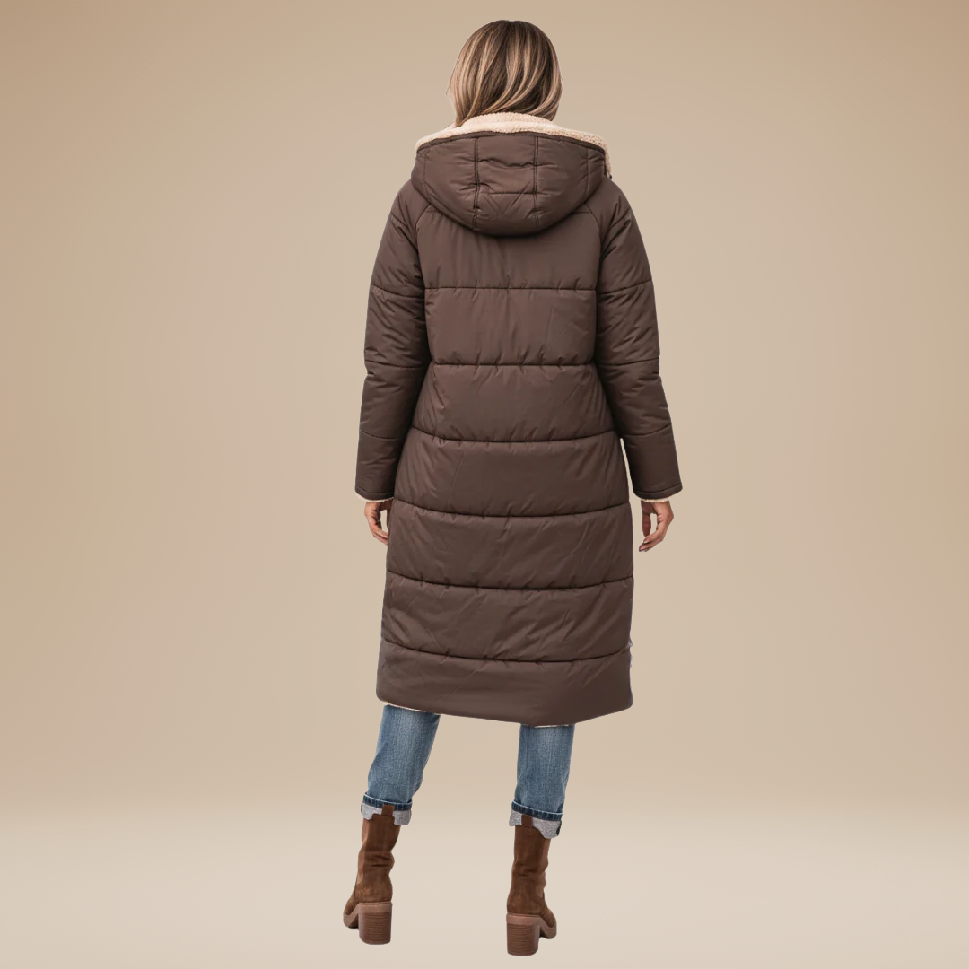 Elena | Cappotto Trapuntato Lungo da Donna