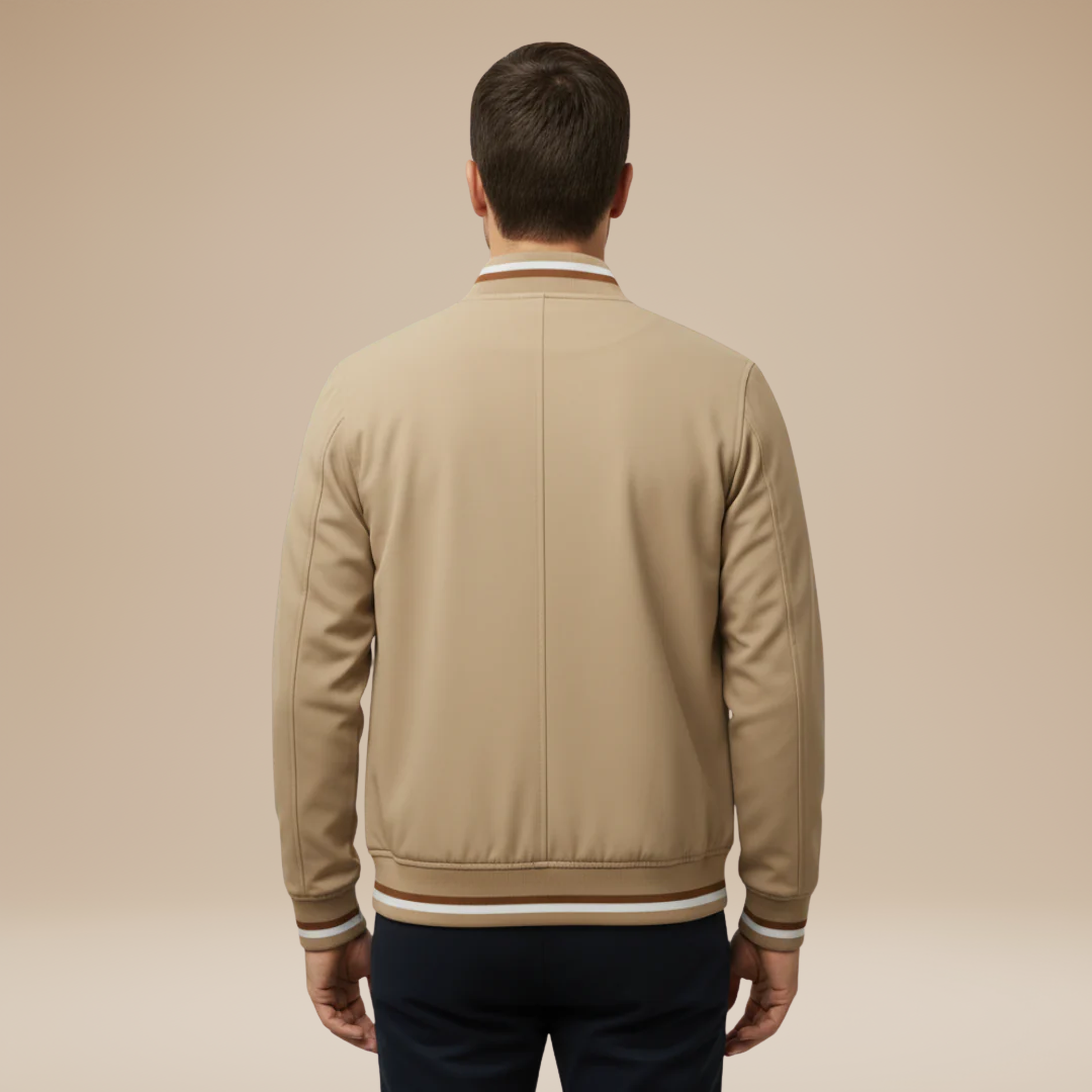 Nico | Men's Casual Bomber Jacket with Ribbed Collar