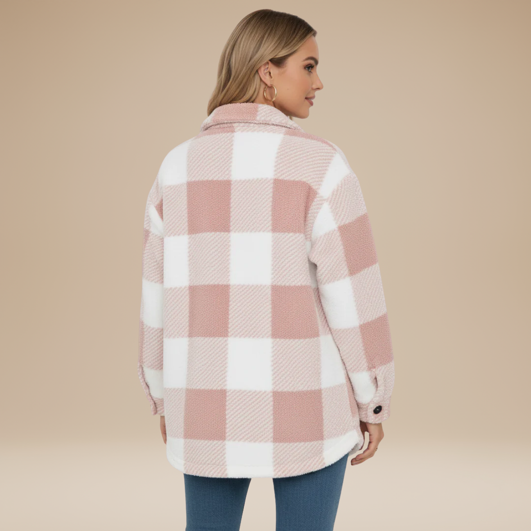 Giada | Giacca Camicia a Quadri Donna Casual Elegante