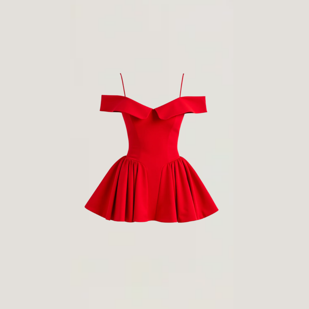 Lavinia | 	Abito corto  con Scollo a Cuore