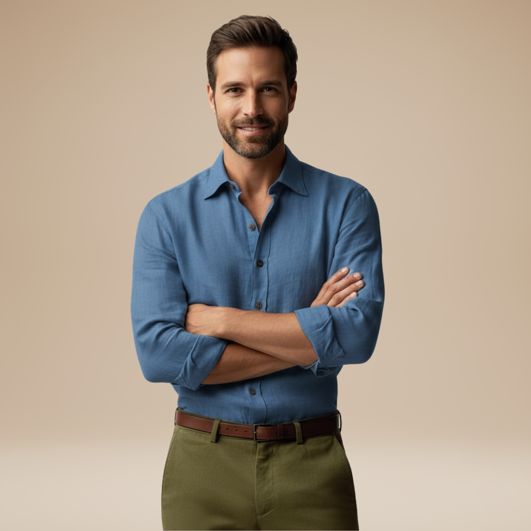 Lido | Camicia Uomo Leggera Stile Naturale e Chic