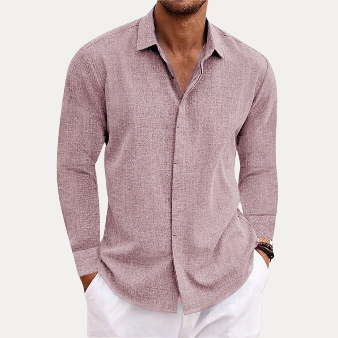 Alessio | Camicia Uomo Effetto Lino
