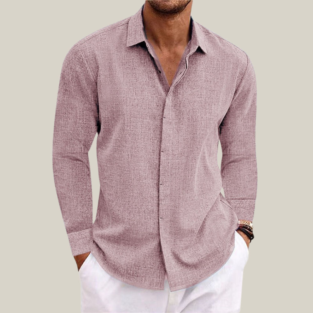 Alessio | Camicia Uomo Effetto Lino