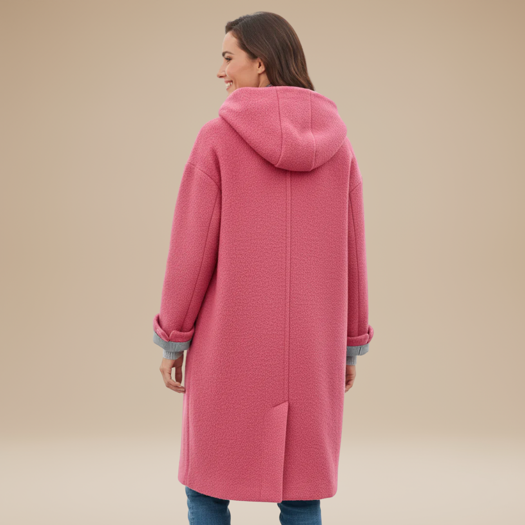 Aurora | Cappotto Lungo Donna con Cappuccio Elegante