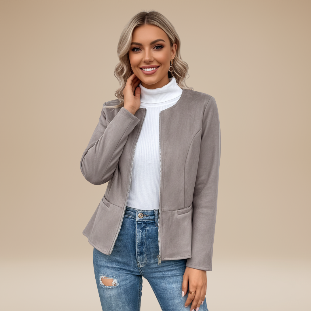 Gioia | Giacca Donna con Zip dal Design Pulito