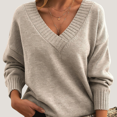 Sibilla | Maglione con Scollo a V Profondo
