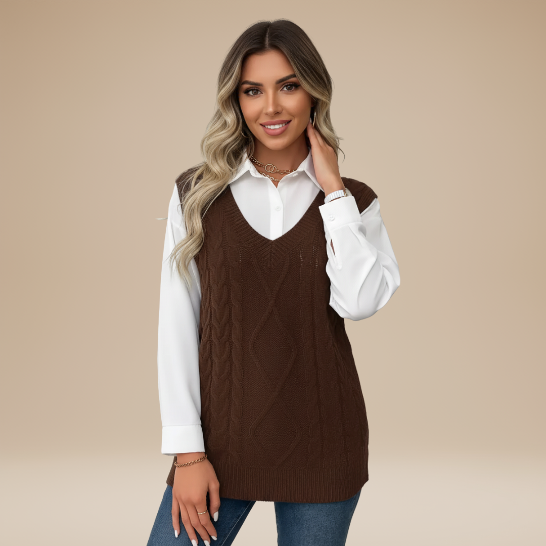 Carla | Gilet Classico Donna Stile Chic Intramontabile