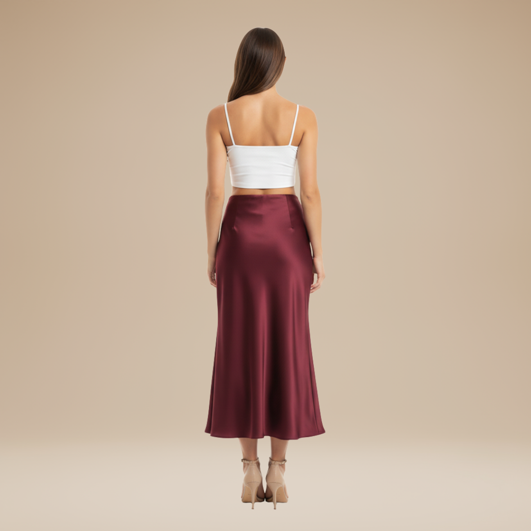 Adelina | Elegant Silky Skirt