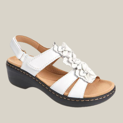 Giorgia | Sandali con Zeppa Floreali