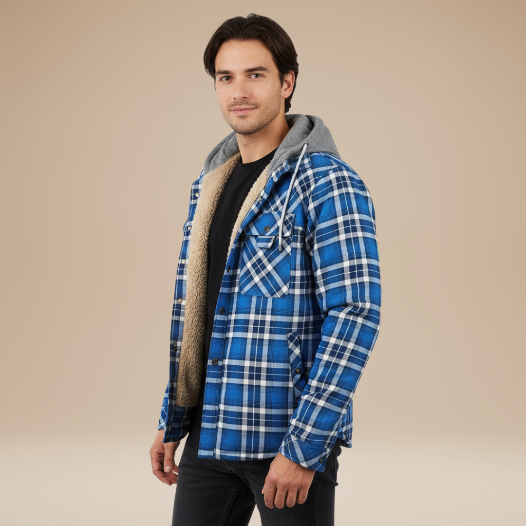 Piero | Camicia Giacca Invernale Uomo con Cappuccio