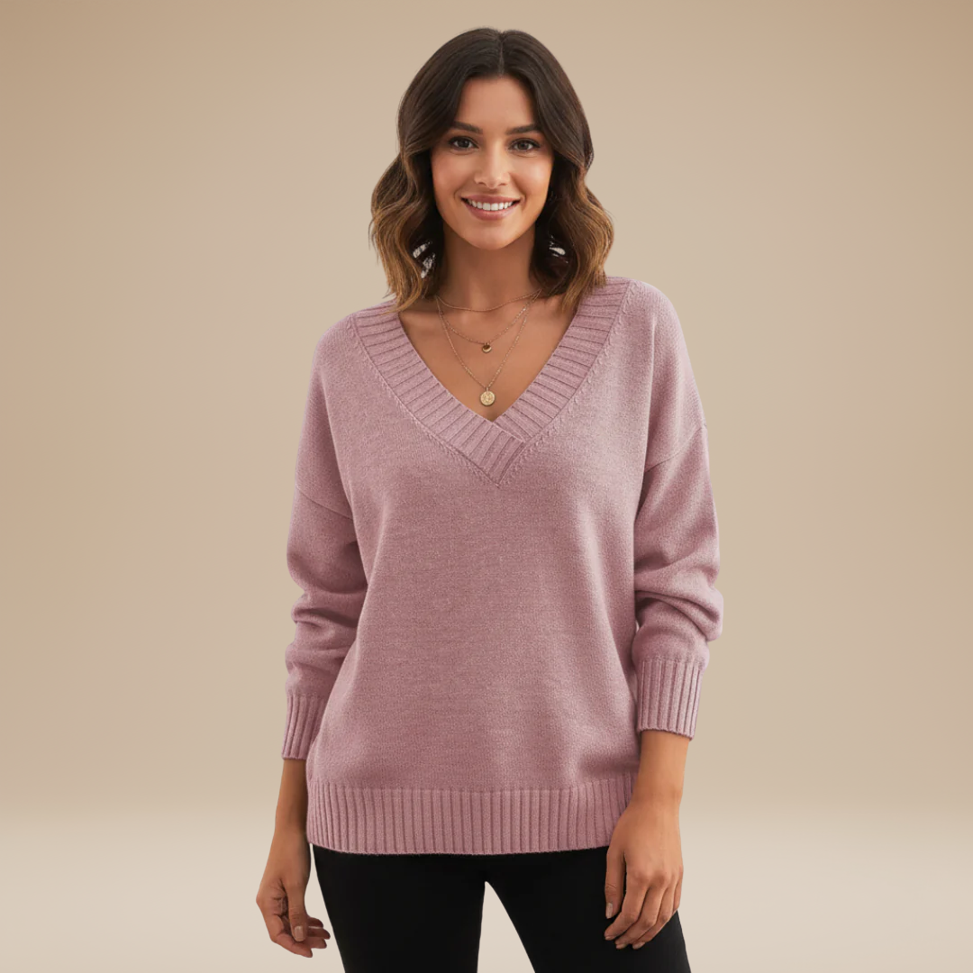 Sibilla | Deep V-Neck Sweater