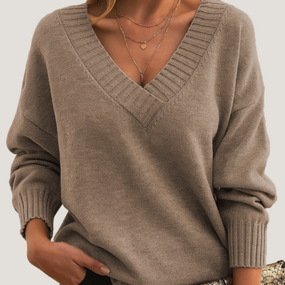 Sibilla | Maglione con Scollo a V Profondo