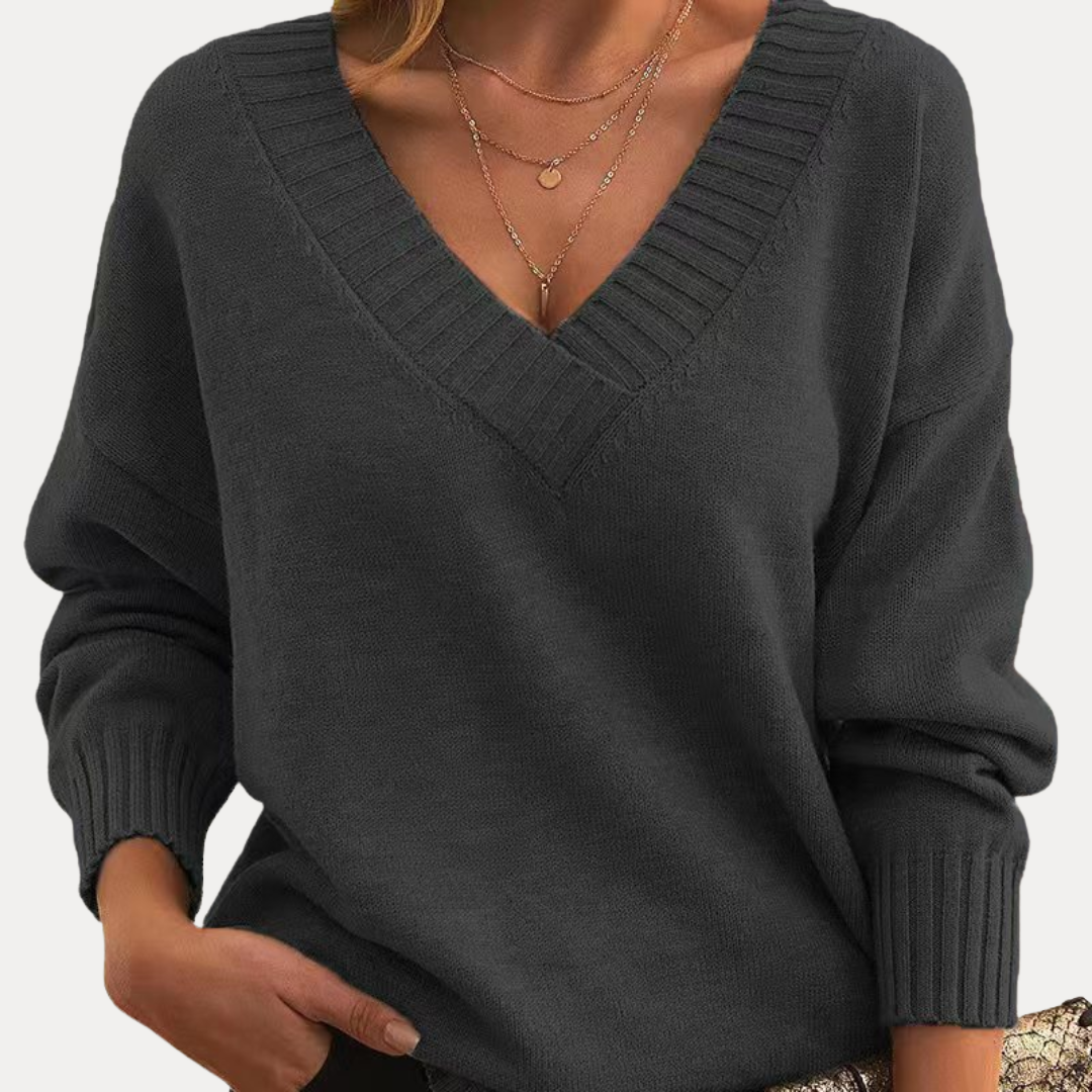 Sibilla | Maglione con Scollo a V Profondo