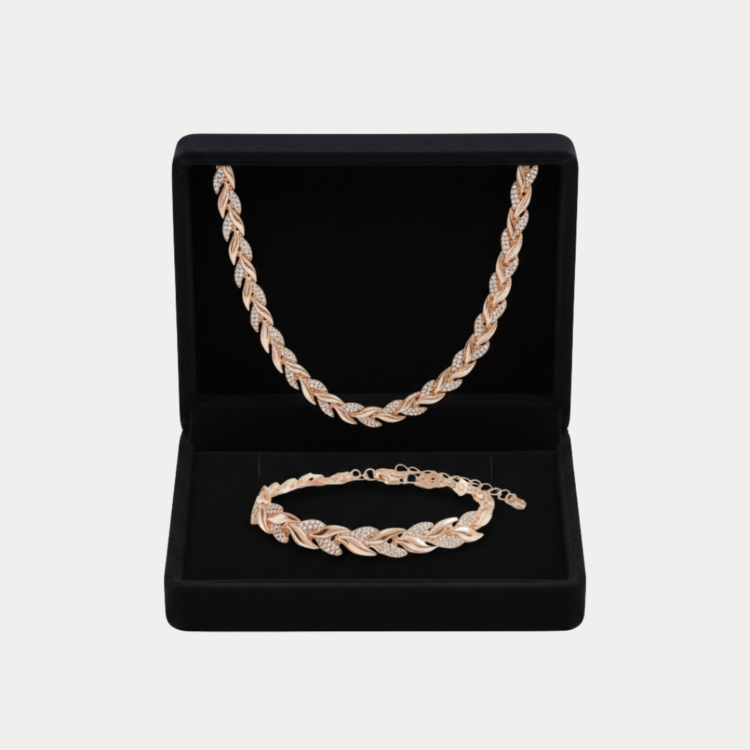 Ilaria | Set Collana e Bracciale Donna Intrecciato ed Elegante