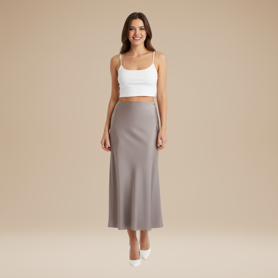 Adelina | Elegant Silky Skirt