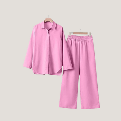 Sibilla | Completo Donna con Camicia e Pantaloni Larghi