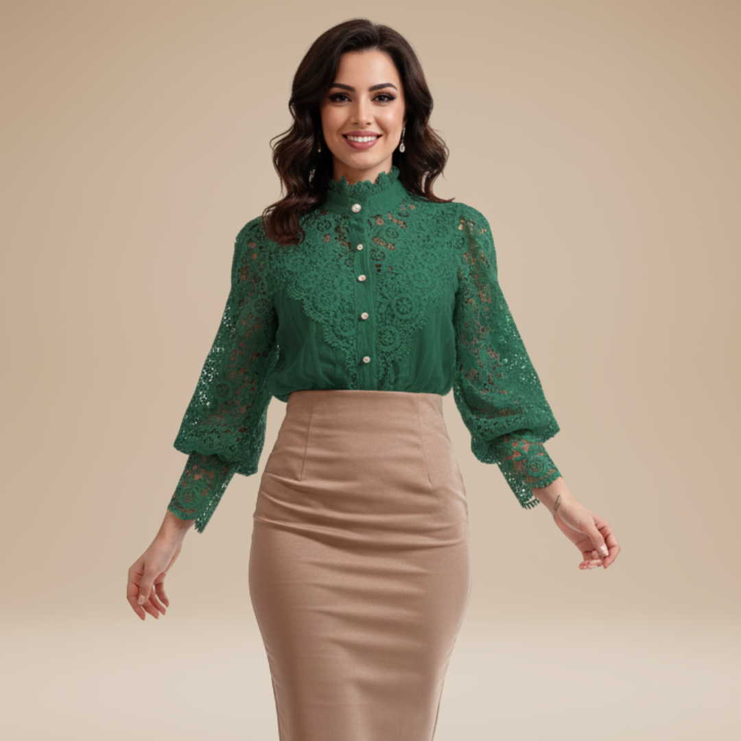 Anita | Blusa Donna Ricamata con Dettagli Intricati