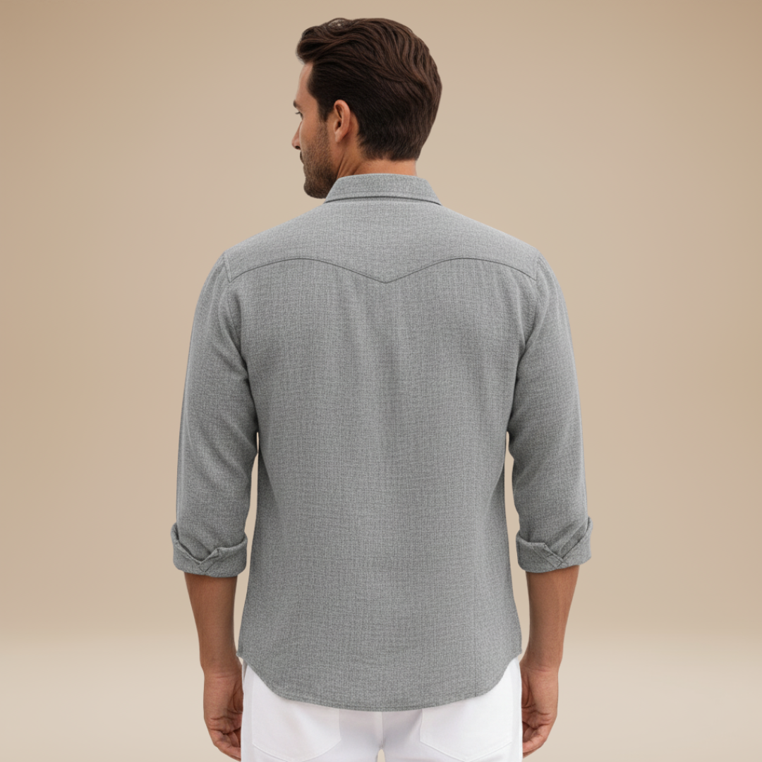 Alessio | Men's Linen-Effect Shirt