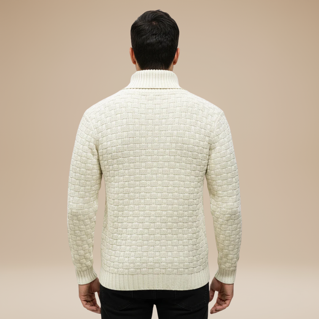 Federico | Shawl Collar Sweater with Buttons