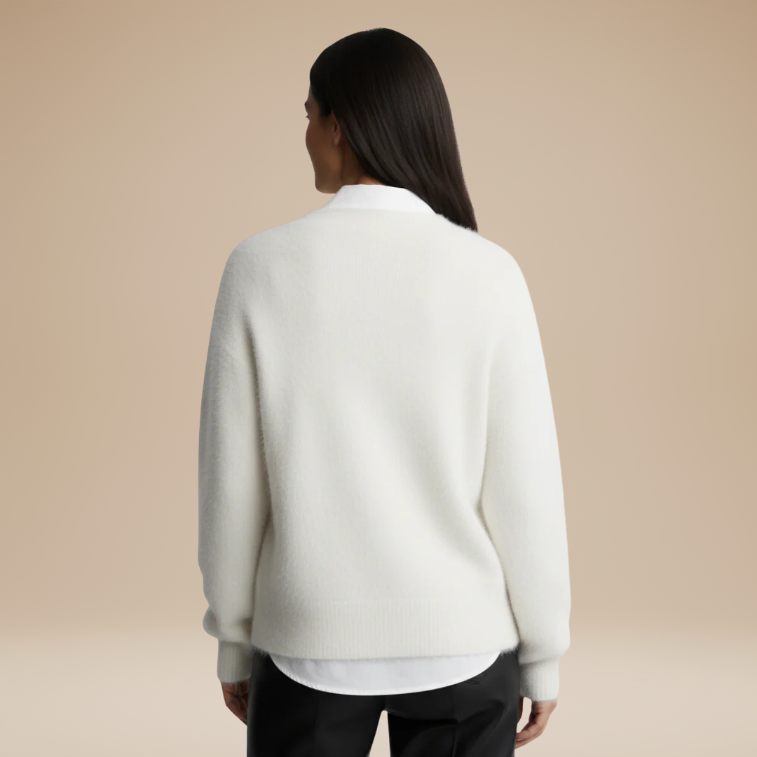 Mara | Cardigan Donna Morbido in Maglia Pelosa