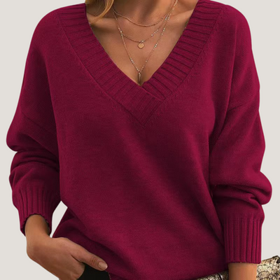 Sibilla | Maglione con Scollo a V Profondo