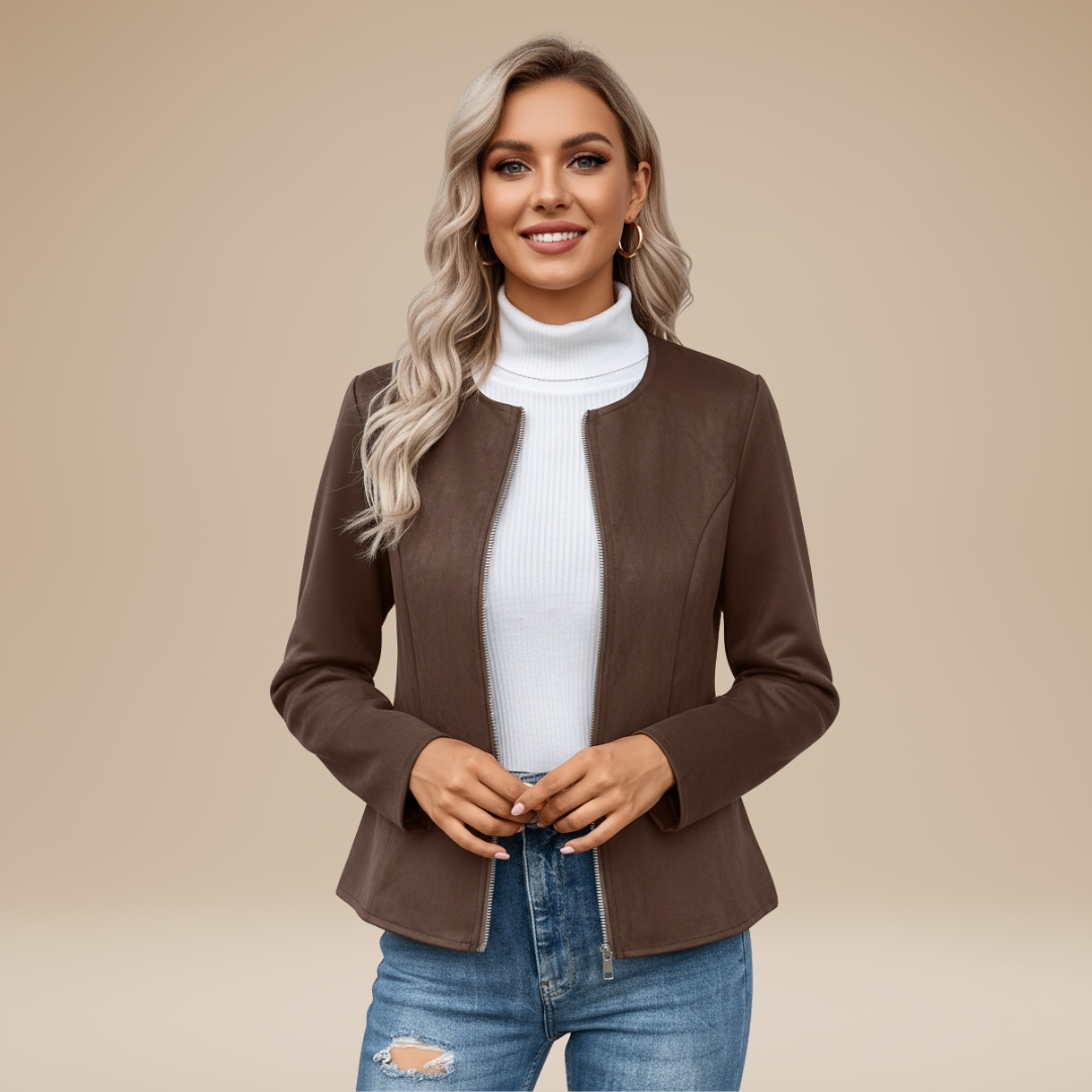 Gioia | Giacca Donna con Zip dal Design Pulito