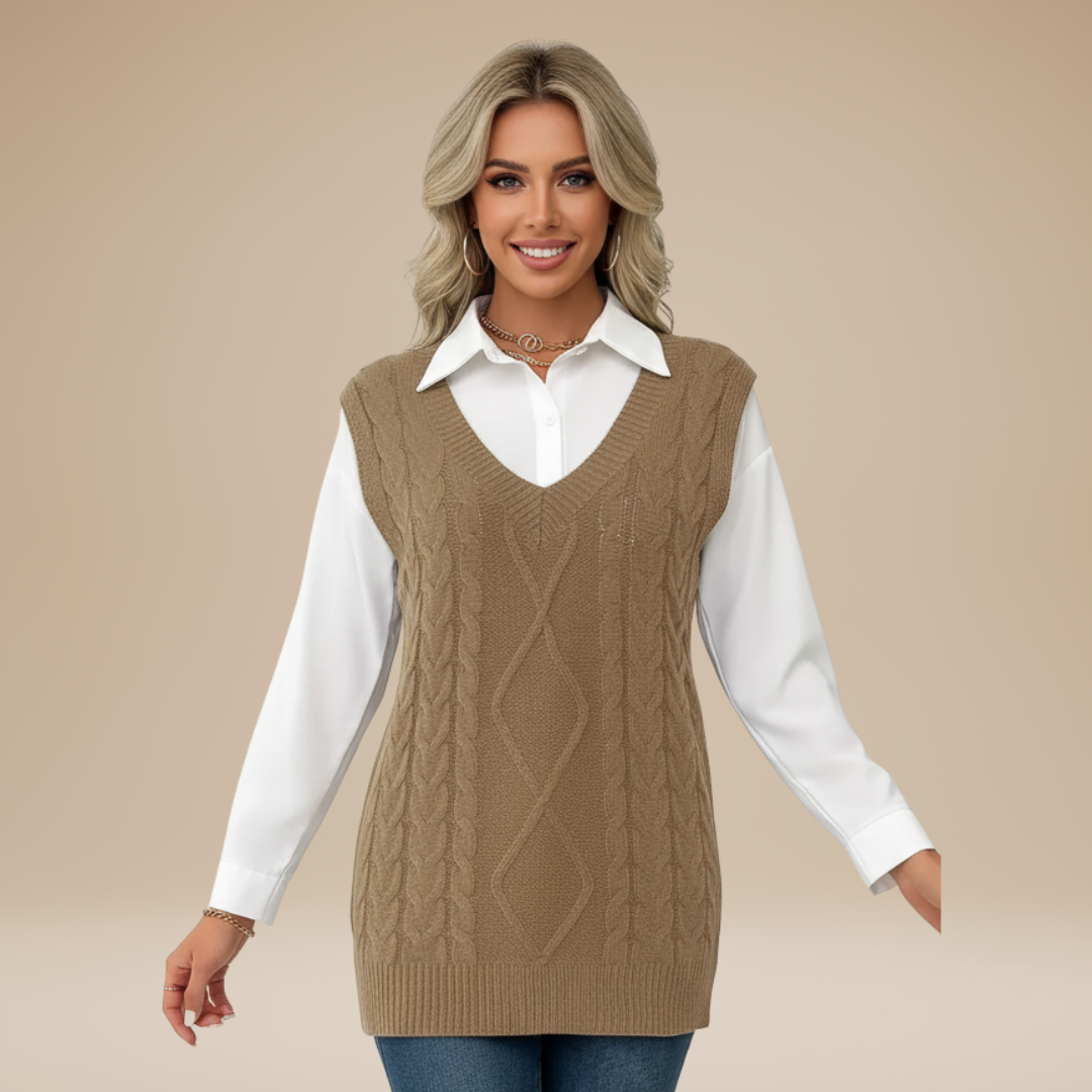 Carla | Gilet Classico Donna Stile Chic Intramontabile