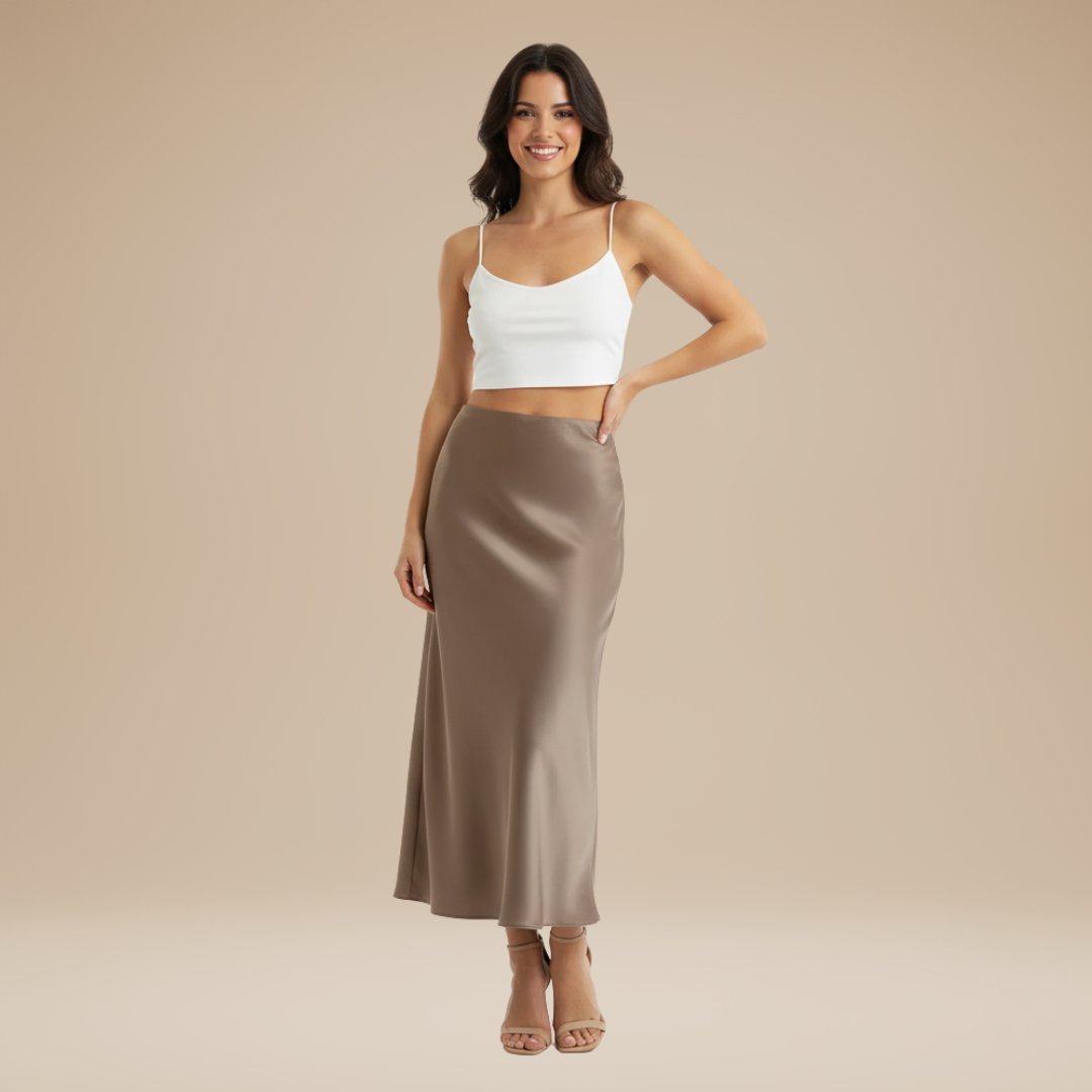 Adelina | Elegant Silky Skirt
