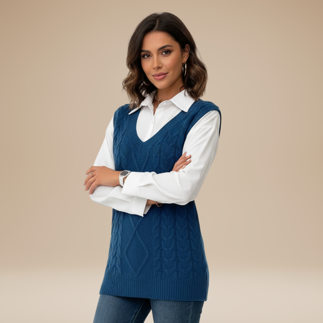 Carla | Gilet Classico Donna Stile Chic Intramontabile