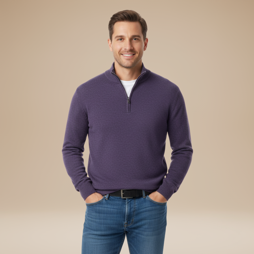 Modesto | Maglia Uomo Collo Zip Stile Essenziale