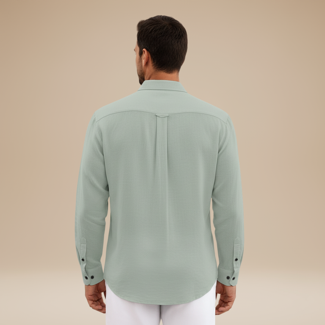 Alessio | Men's Linen-Effect Shirt