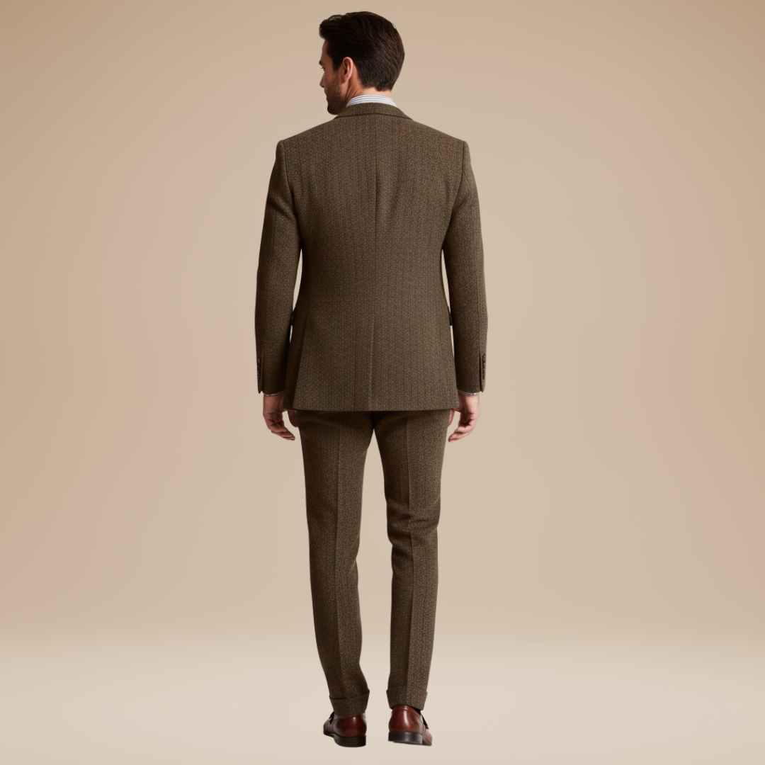 Harrison | Classic three-piece tweed suit for men