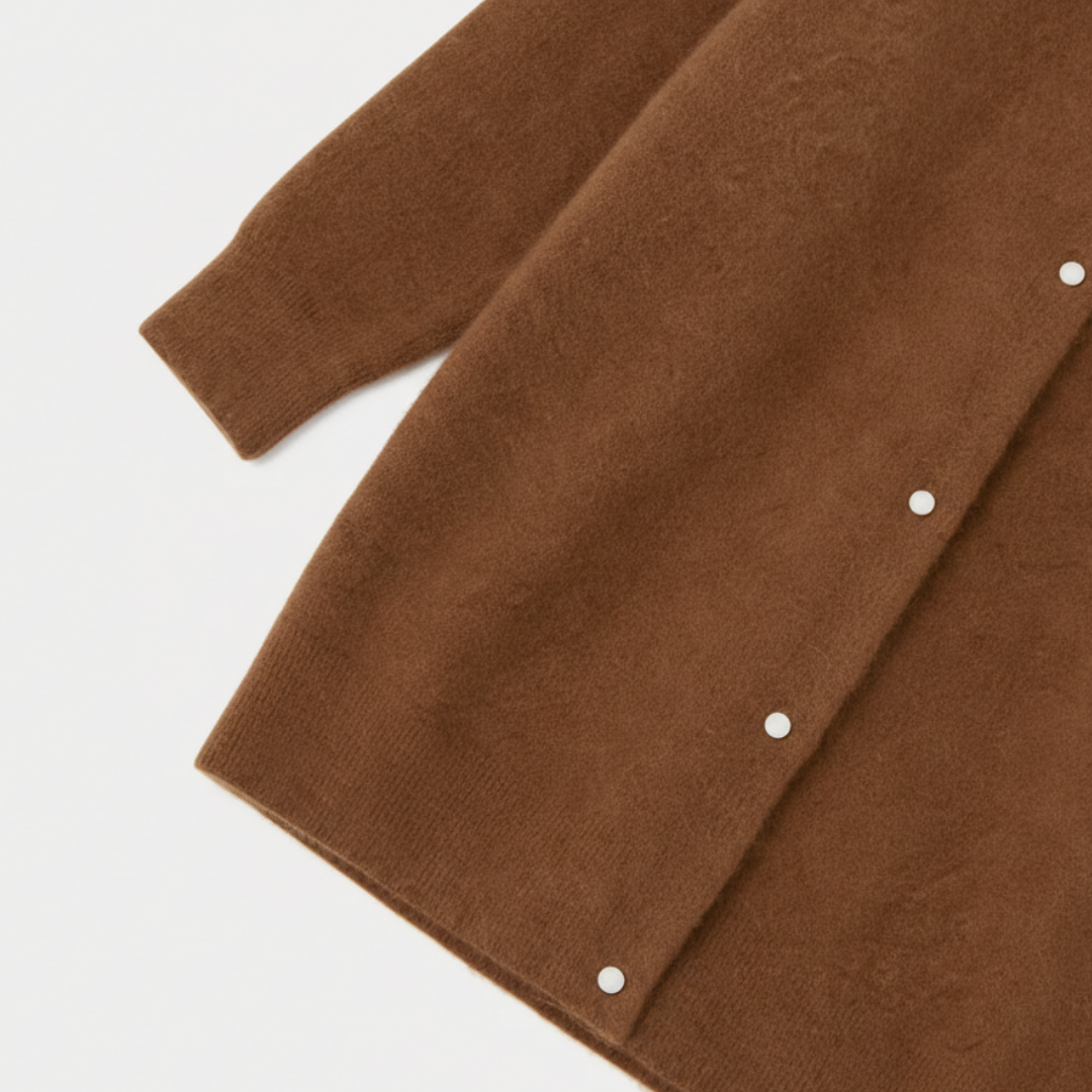 Cardigan Donna Girocollo dal Design Pulito