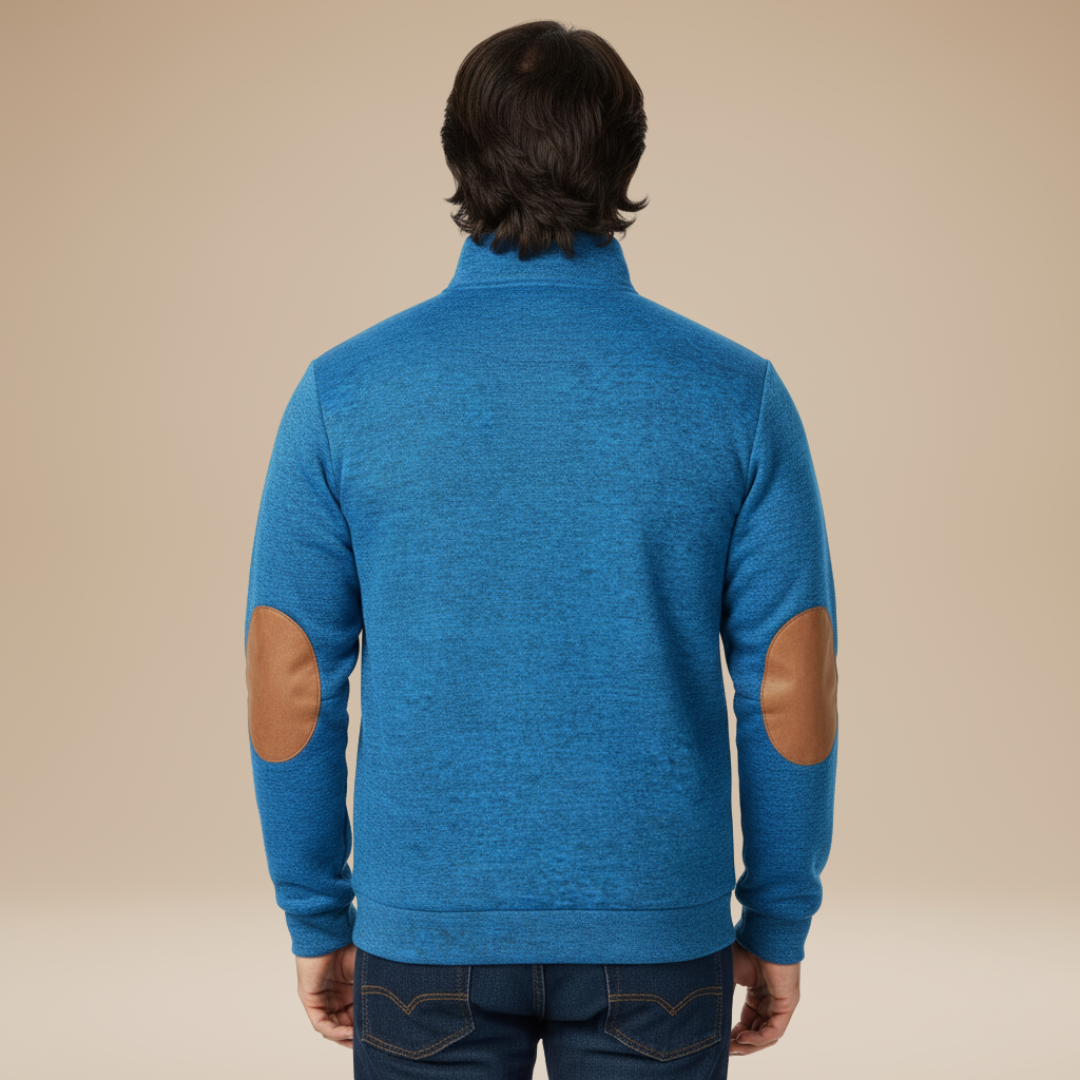Matteo | Men's Sweater with Elbow Patches