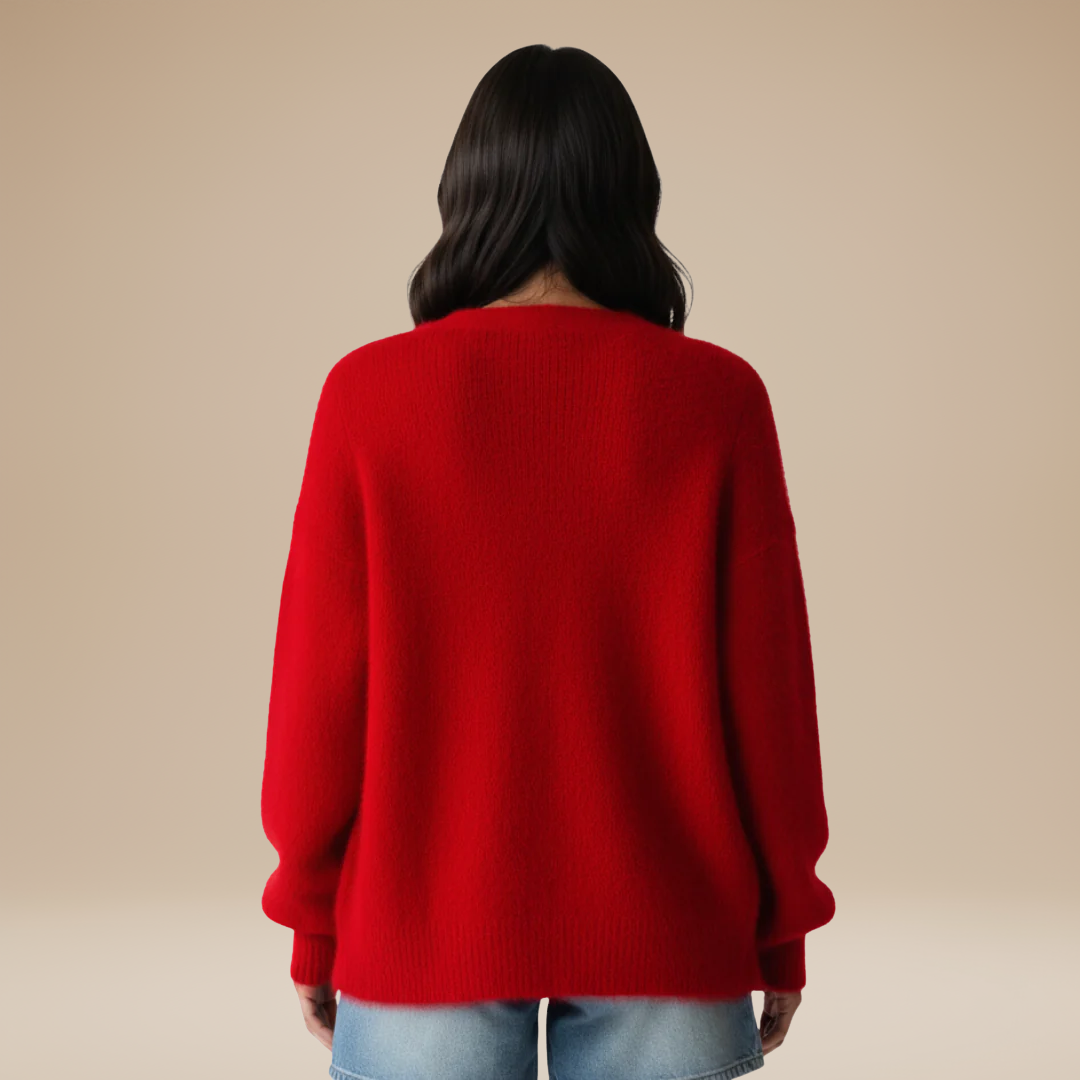 Mara | Cardigan Donna Morbido in Maglia Pelosa