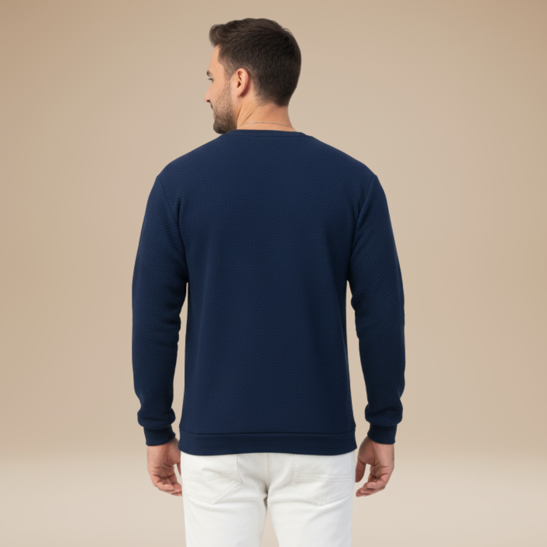 Umberto | Felpa Uomo con Motivo Geometrico Raffinato