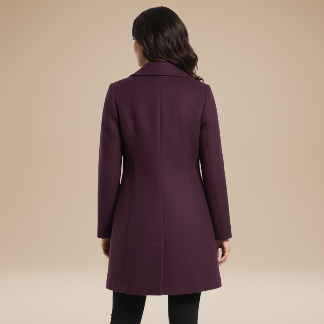Nadia | Cappotto Donna Elegante con Collo Alto Strutturato
