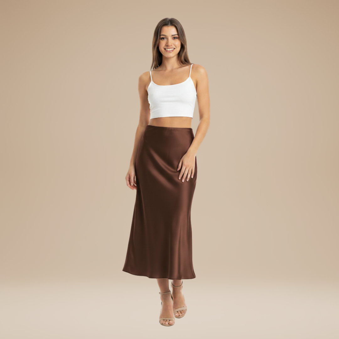 Adelina | Elegant Silky Skirt