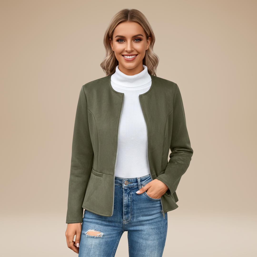 Gioia | Giacca Donna con Zip dal Design Pulito