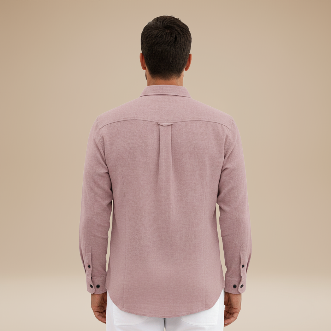 Alessio | Men's Linen-Effect Shirt