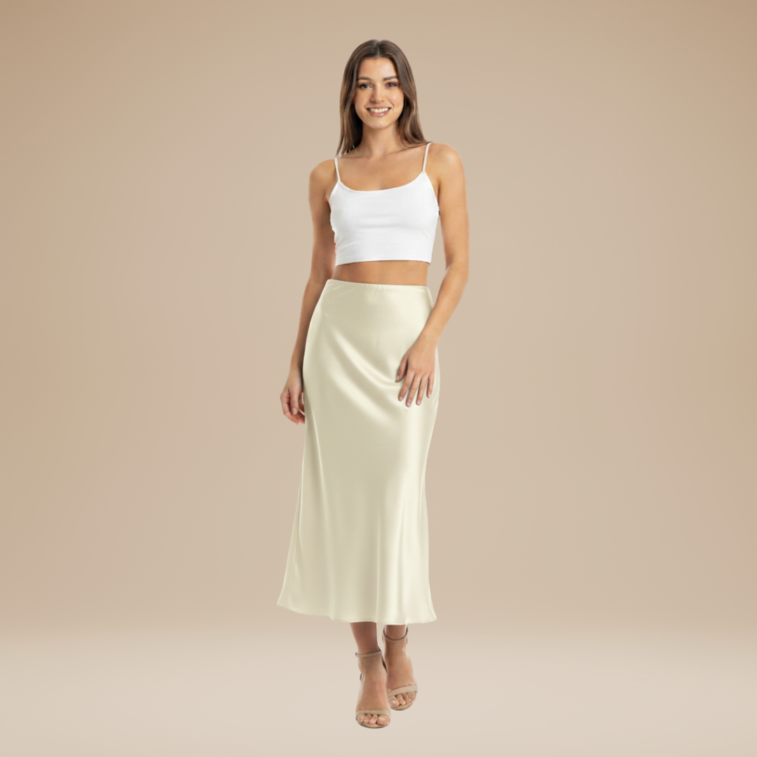 Adelina | Elegant Silky Skirt